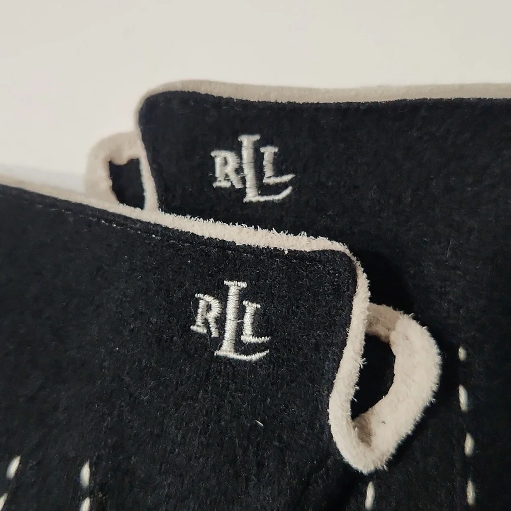 Lauren Ralph Lauren Wool & Cashmere Gloves Black Size Small